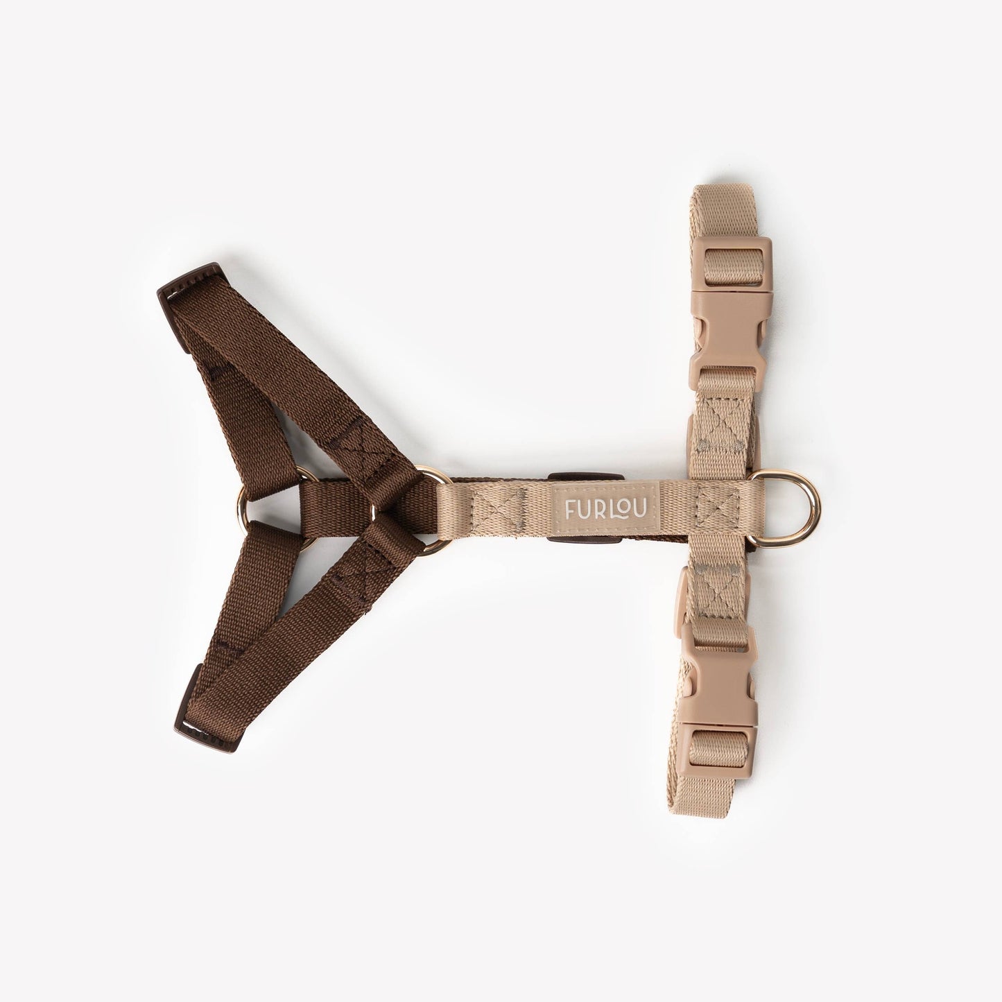 Brown + Tan - Strap Dog Harness