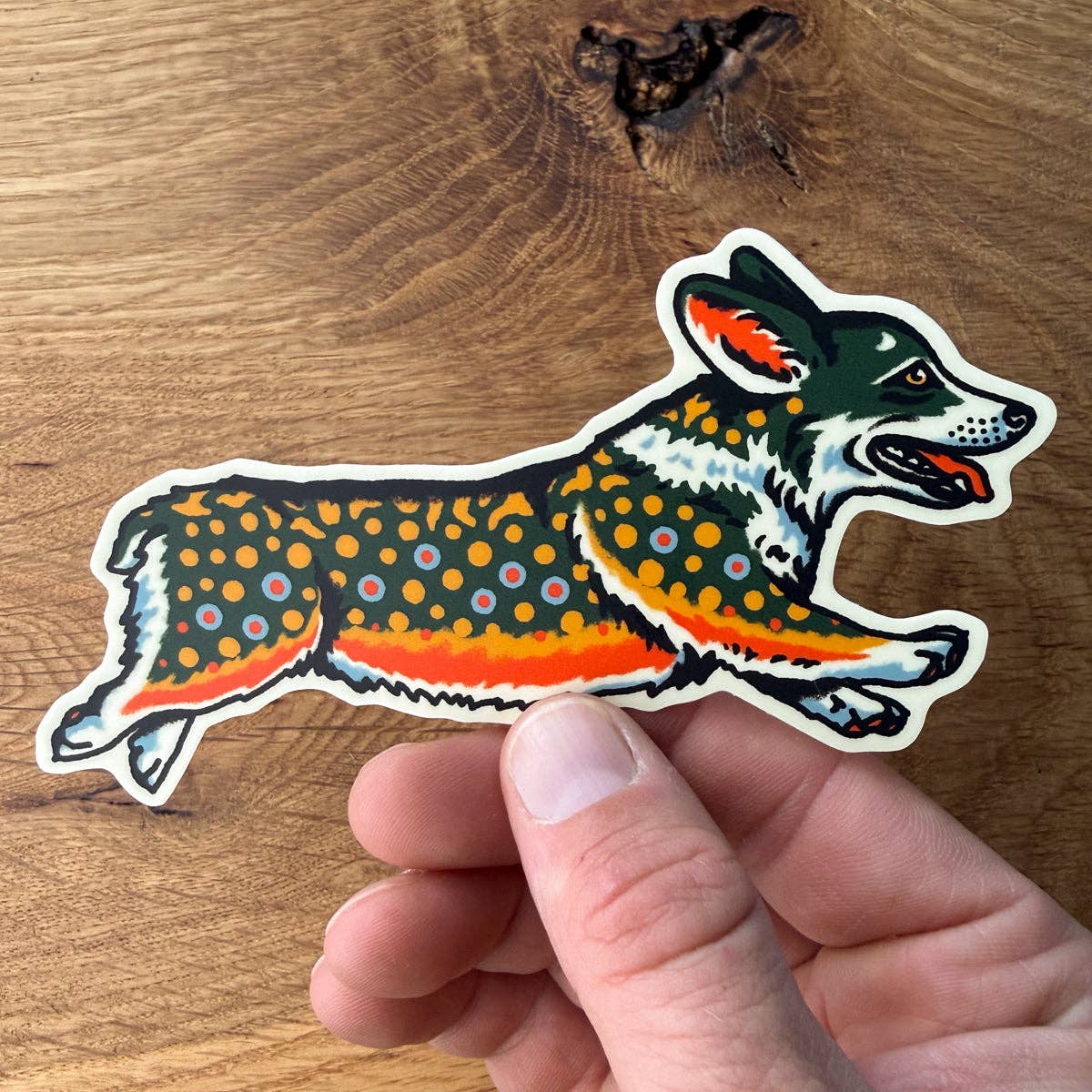 Corgi Brook Trout Sticker