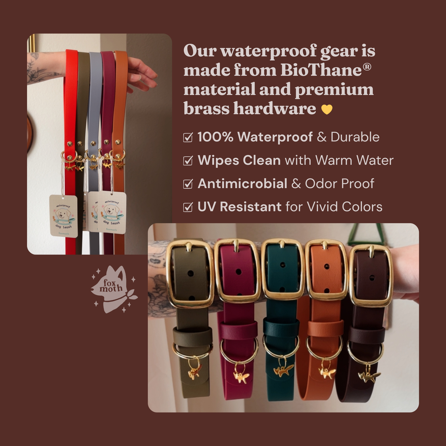 Merlot Biothane Collar