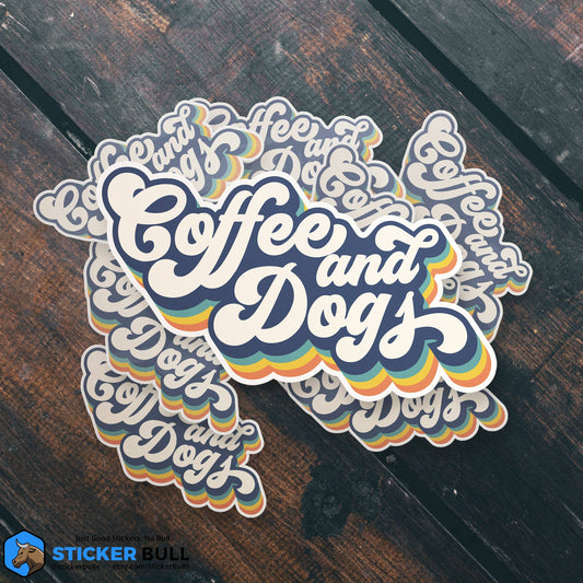 Coffee & Dogs Sticker