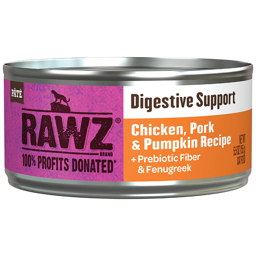 RAWZ Digestive Support Chicken, Pork & Pumpkin Cat Food 5.5oz