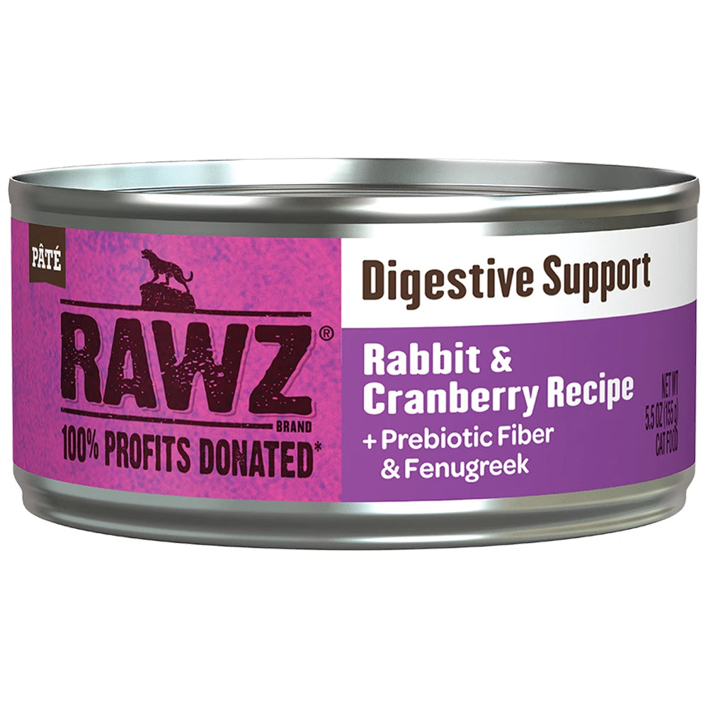 RAWZ Digestive Support Rabbit & Cranberry Cat Food 5.5oz