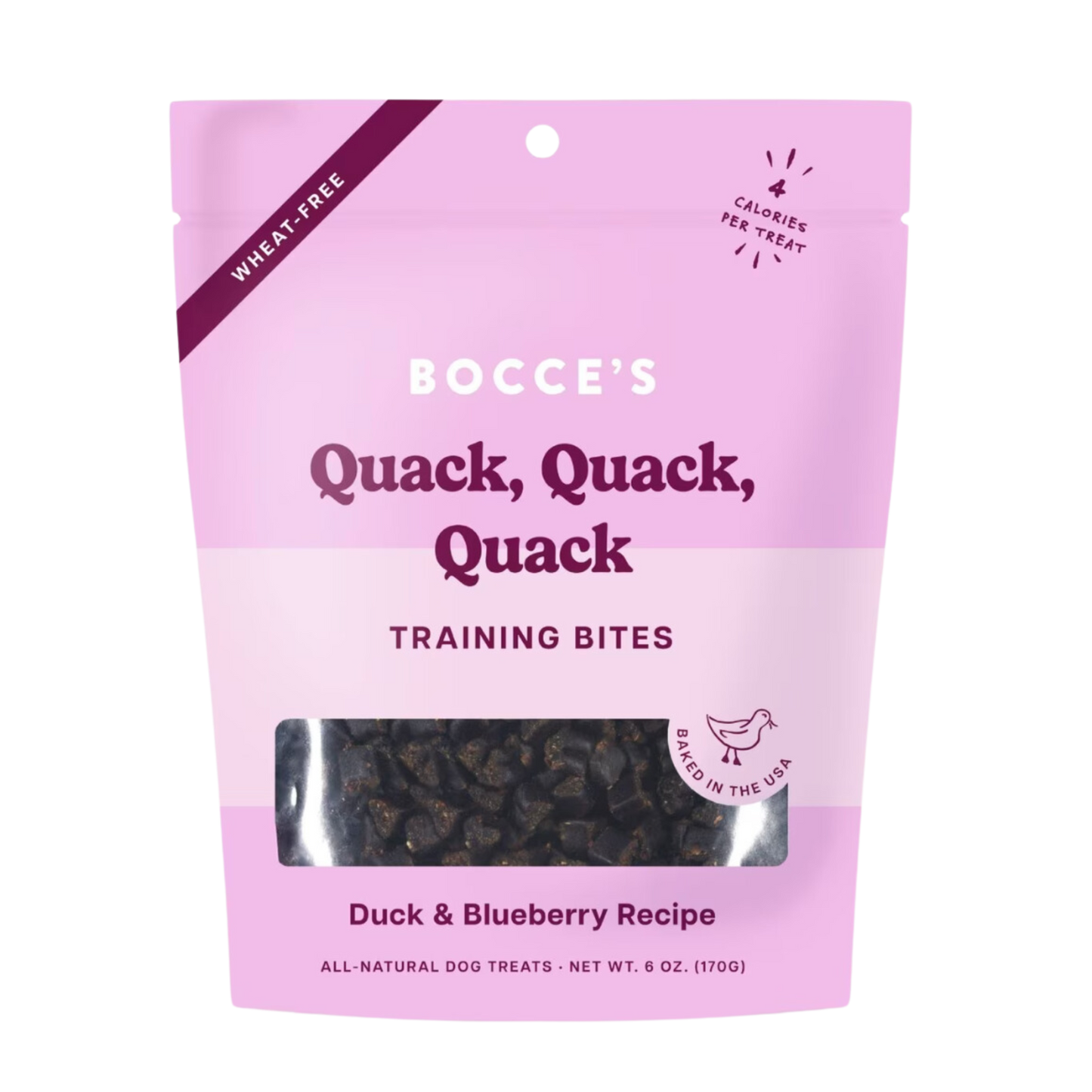 Bocce's Quack Training Bites 6oz