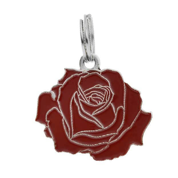 Rose Pet ID Tag