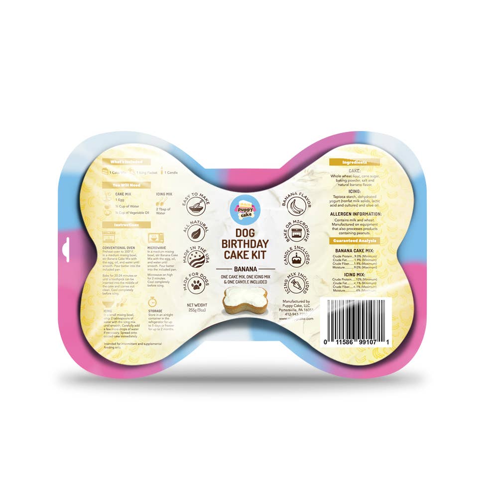 Birthday Cake Kit: Birthday Cake with Pupfetti Sprinkles