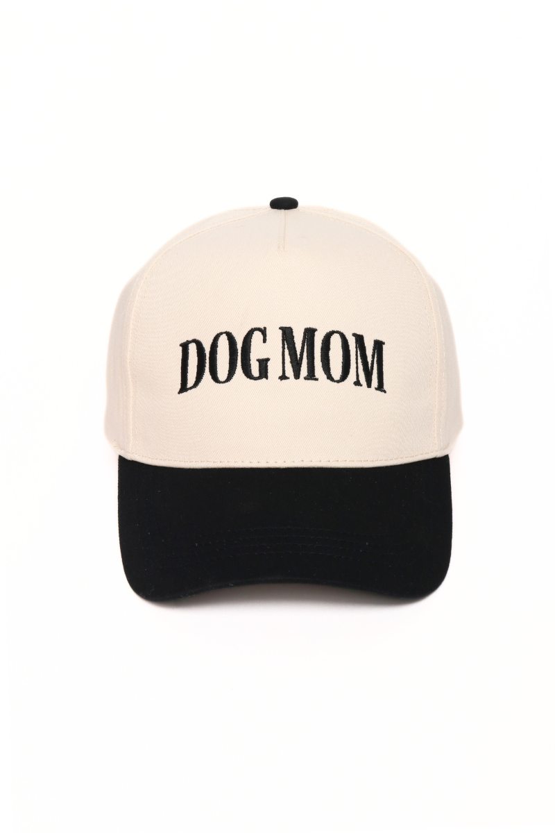 DOG MOM Black Cap