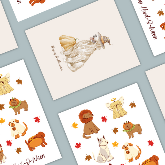 Golden Halloween Card