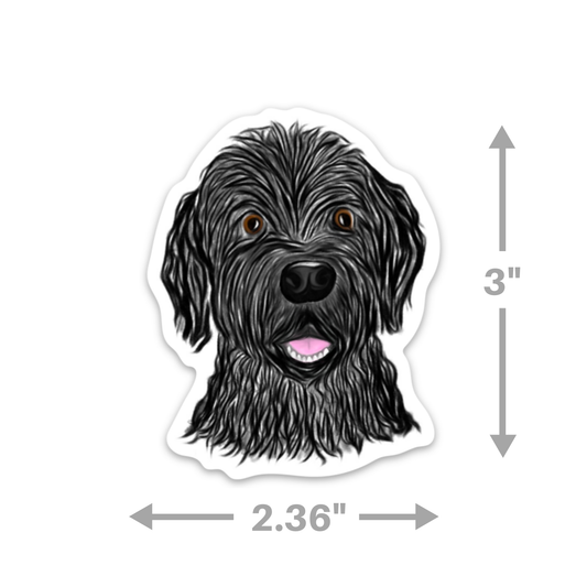 Black Doodle Sticker