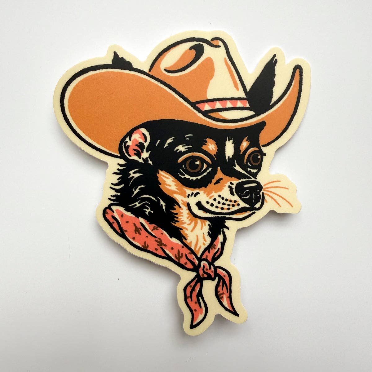 Chihuahua Cowdog Sticker