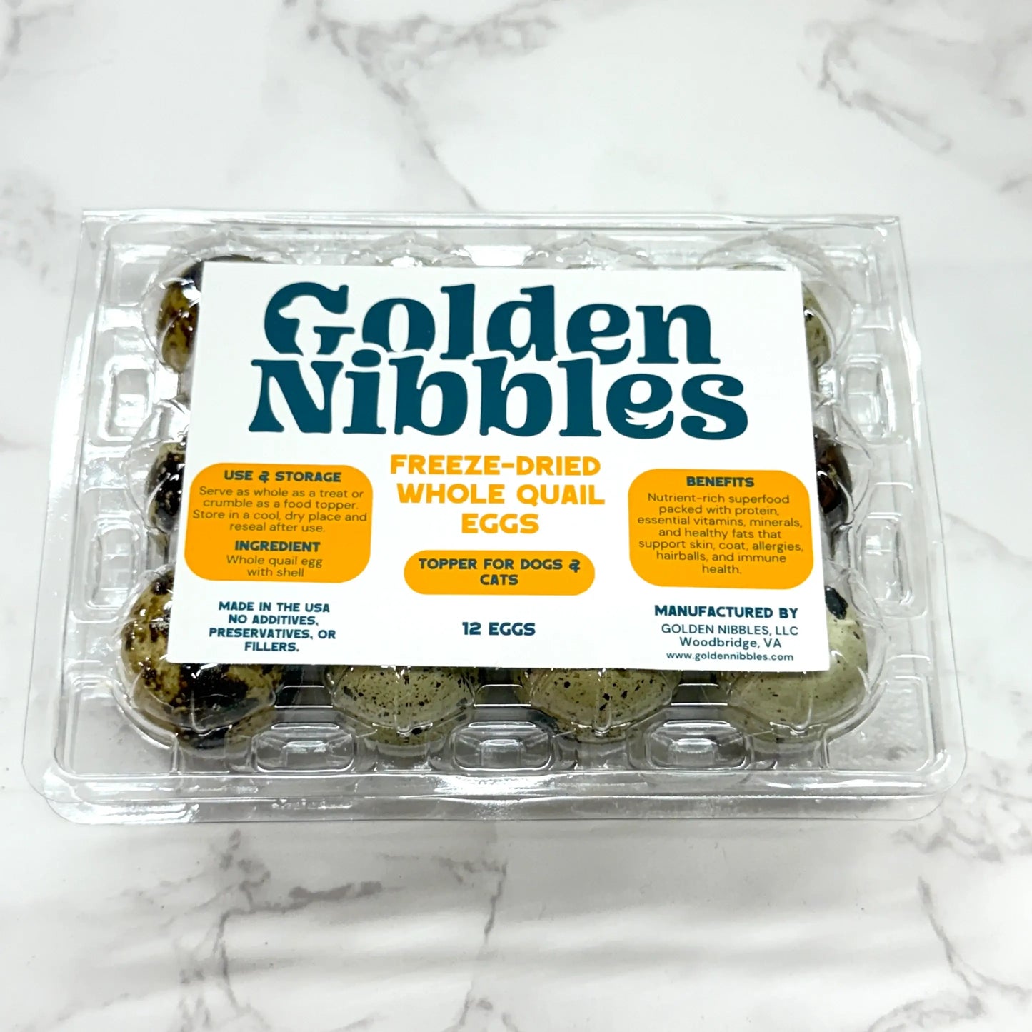 Dozen Quail Eggs - Freeze Dried