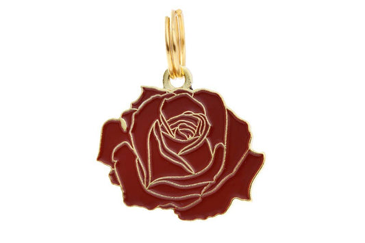 Rose Pet ID Tag