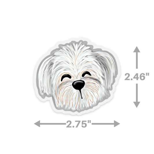 Maltese Dog Sticker