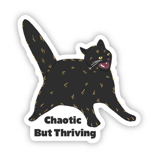 Chaotic Cat Sticker