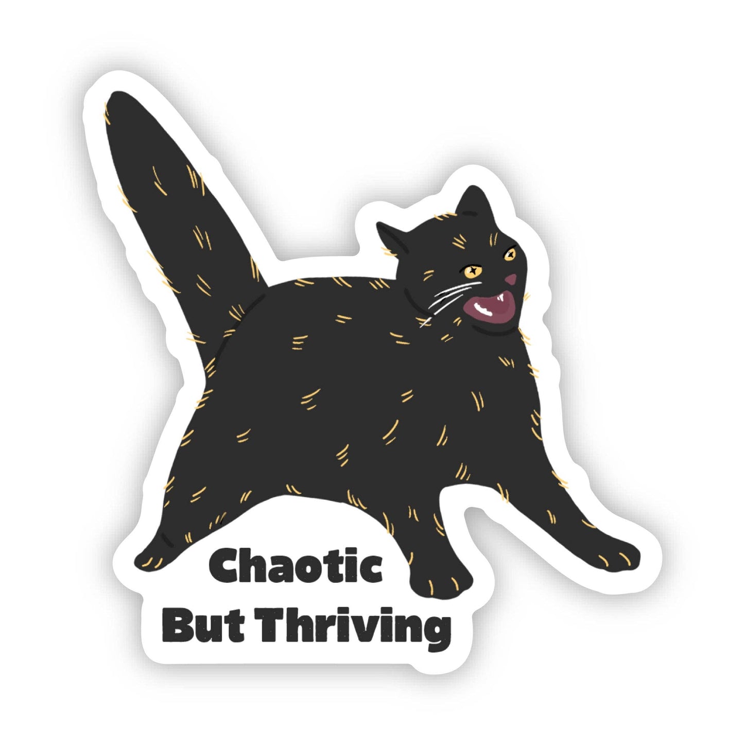 Chaotic Cat Sticker