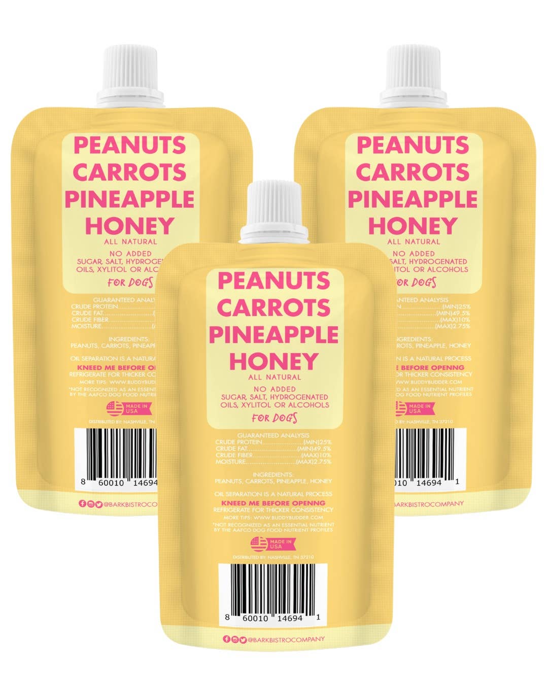 Buddy Butter 4oz Squeeze Carrot Cake