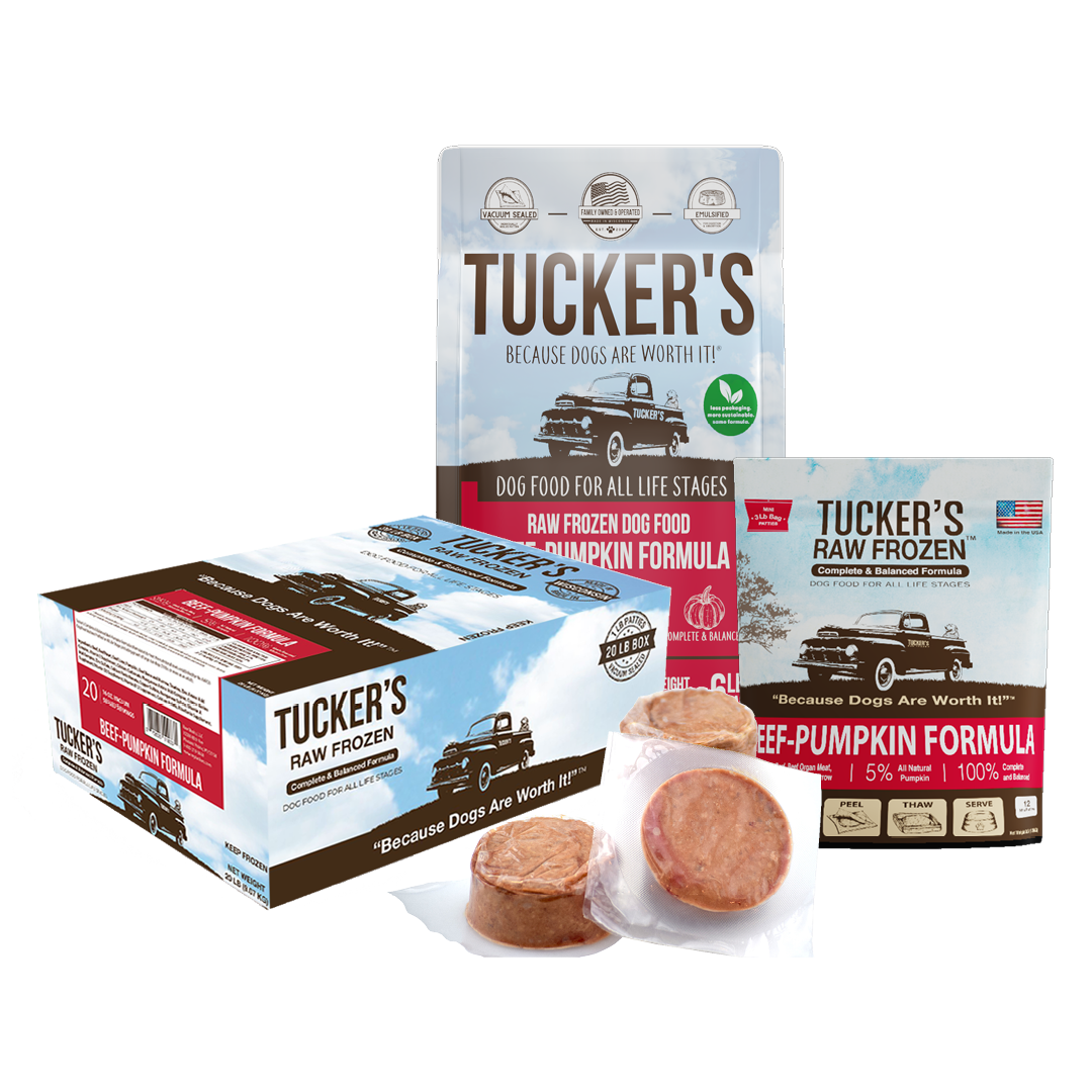 Tucker's Frozen Raw Dog Food Beef & Pumpkin 3lb