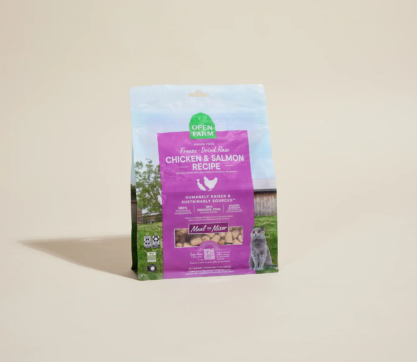Cat FD Raw Chicken & Salmon Mosels 3.5 OZ