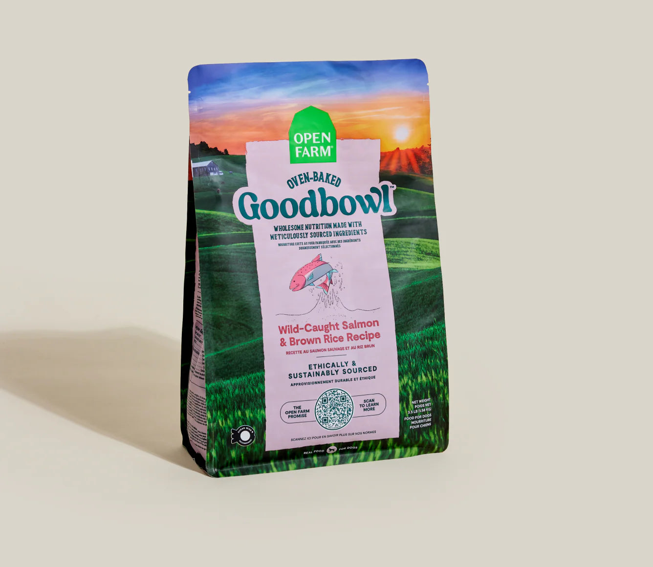 Goodbowl™ Harvest Salmon & Brown Rice Dog Kibble