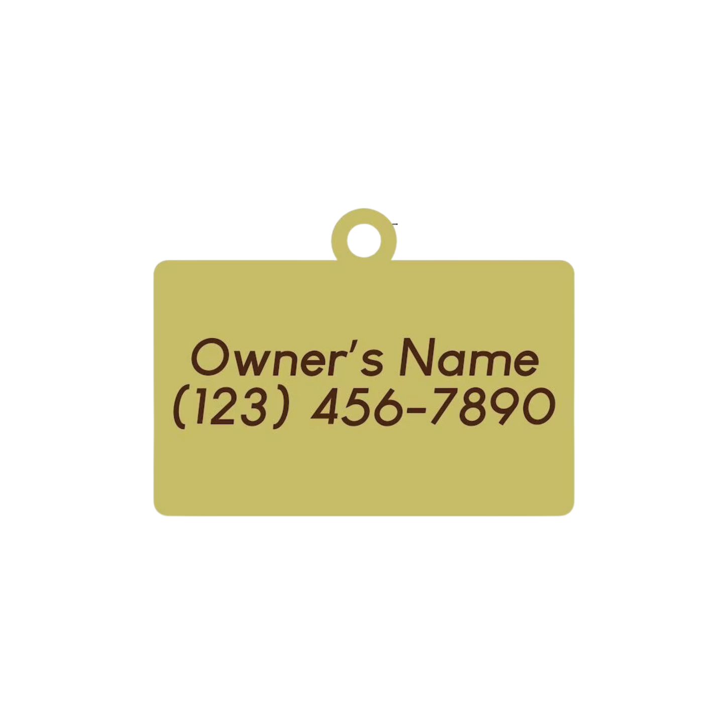 Hello My Name is Pet ID Tag