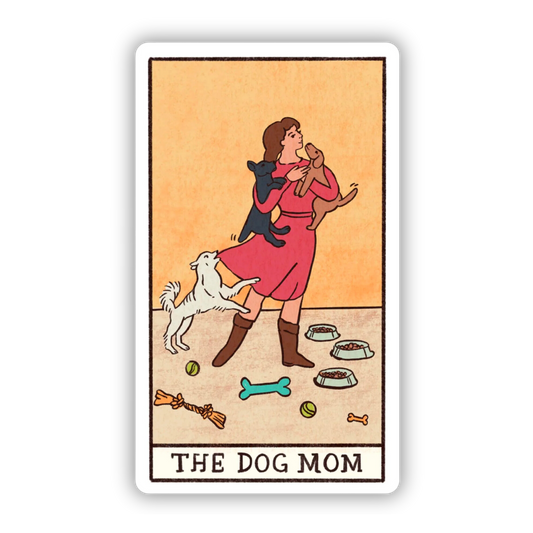 Dog Mom Tarot Sticker