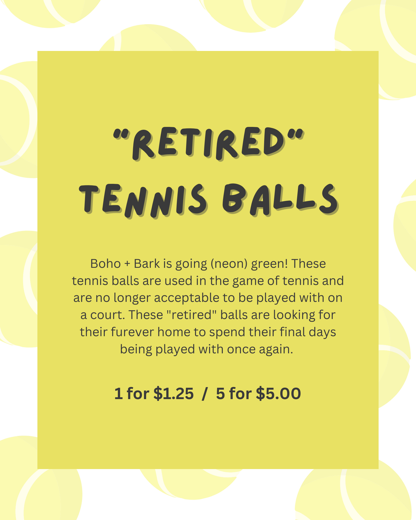 Bag of Retired Tennis Ball (4 Balls)