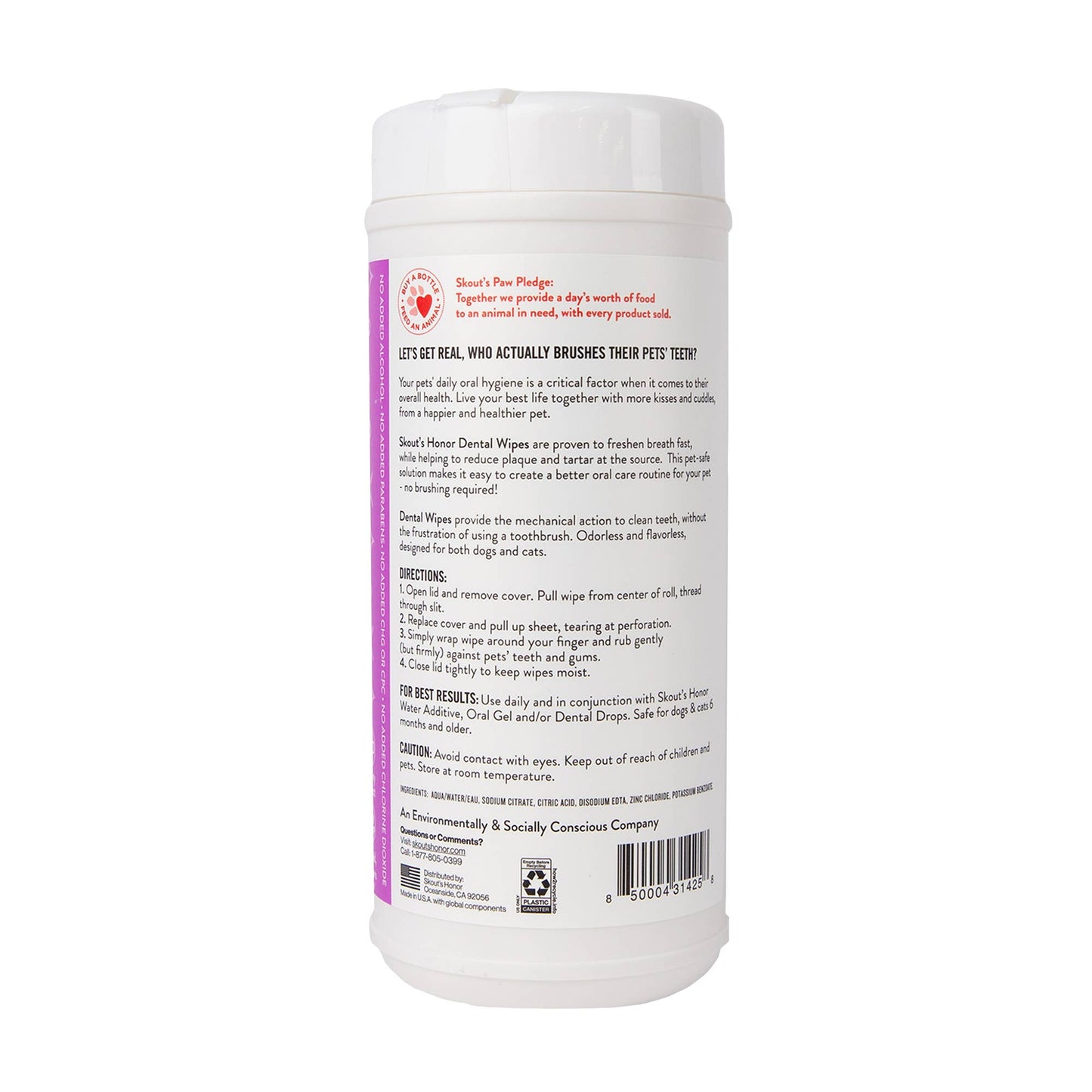 Oral Care Dental Wipes 50ct