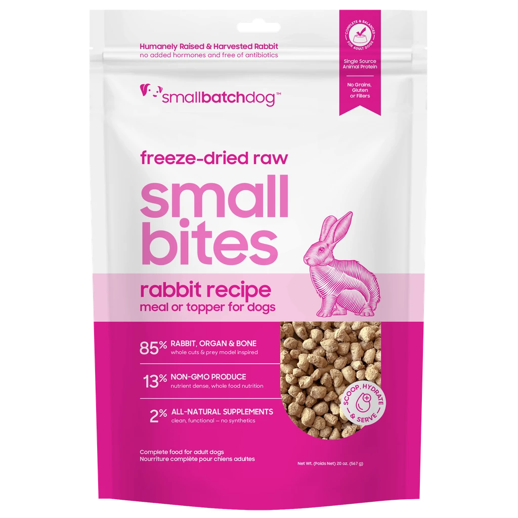 Smallbatch Freeze-Dried Raw Rabbit Small Bites 7oz