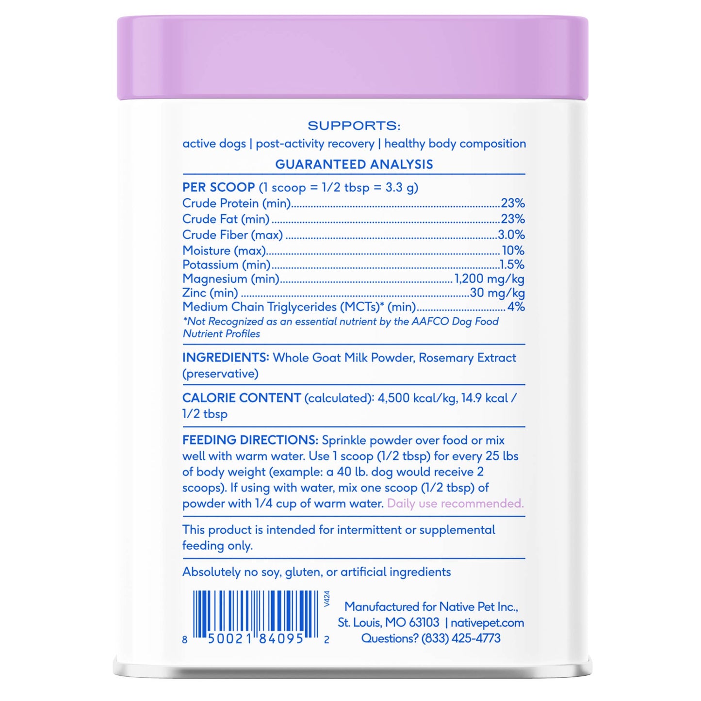 Goat Milk Powder: 7 oz