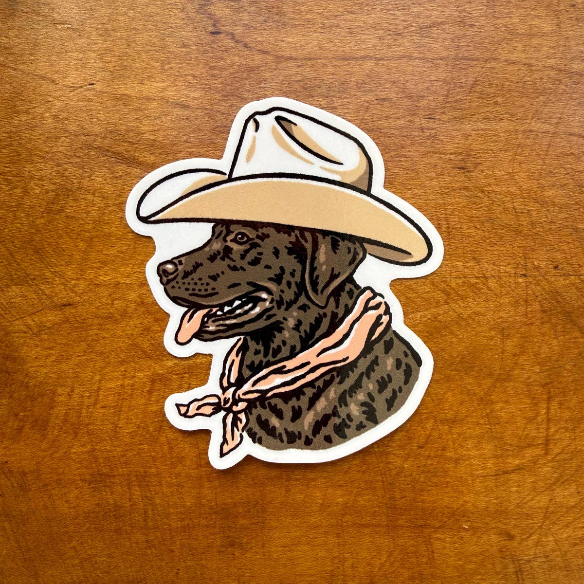 Chocolate Cowdog Sticker