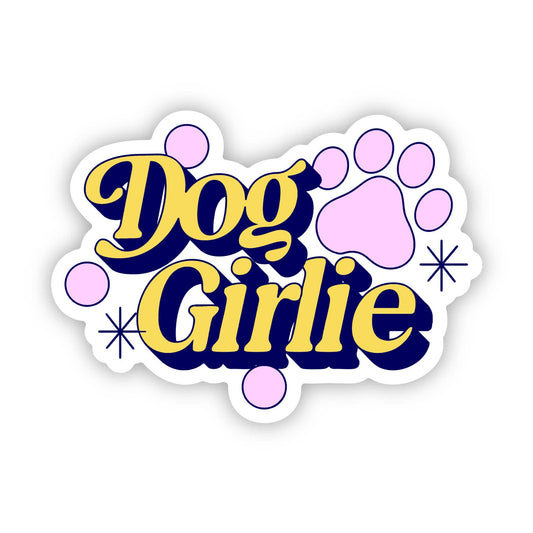 Dog Girlie Text Sticker