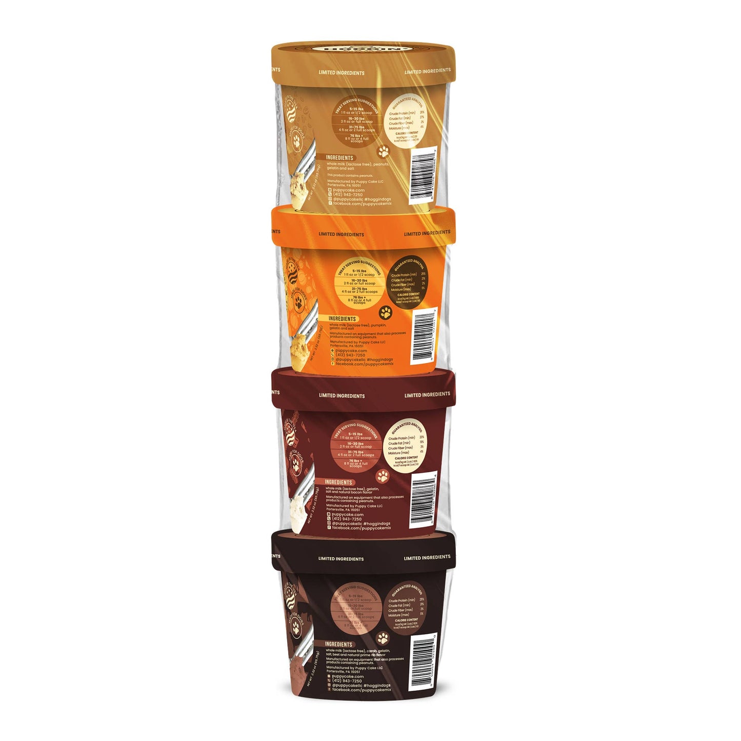Hoggin' Dogs Ice Cream Mix Sample Pack - All 4 Flavors