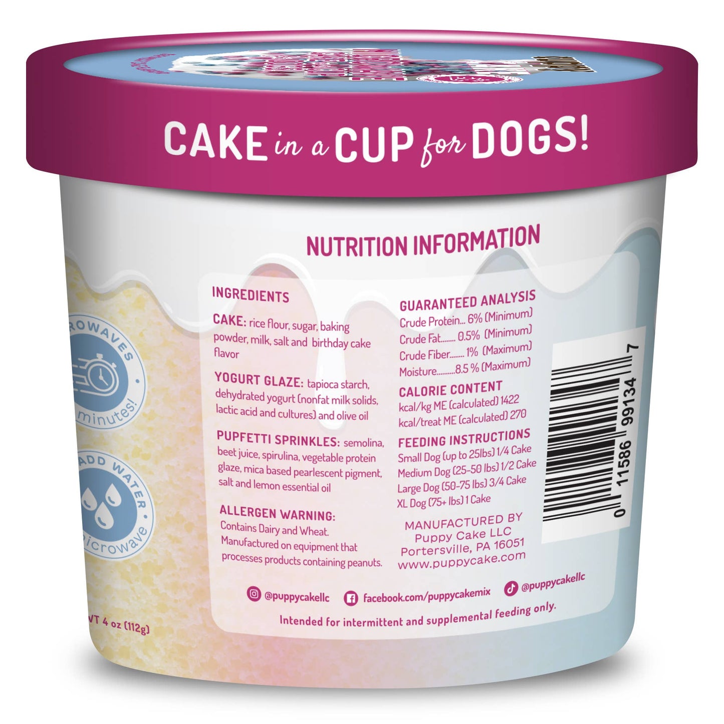 Microwave Birthday Cake in A Cup