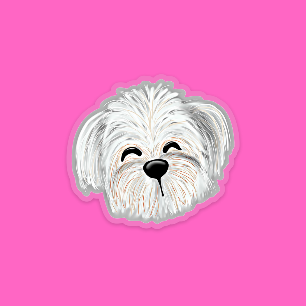 Maltese Dog Sticker