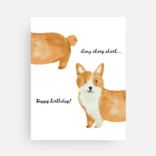 Corgi Birthday Card