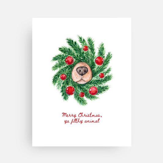 Filthy Animal Holiday Card