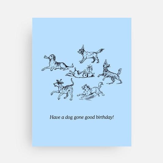 Dog Gone Birthday Card