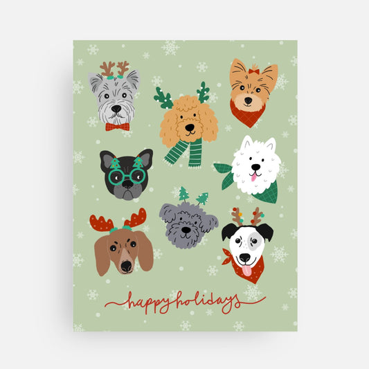 Holidays Pups Card