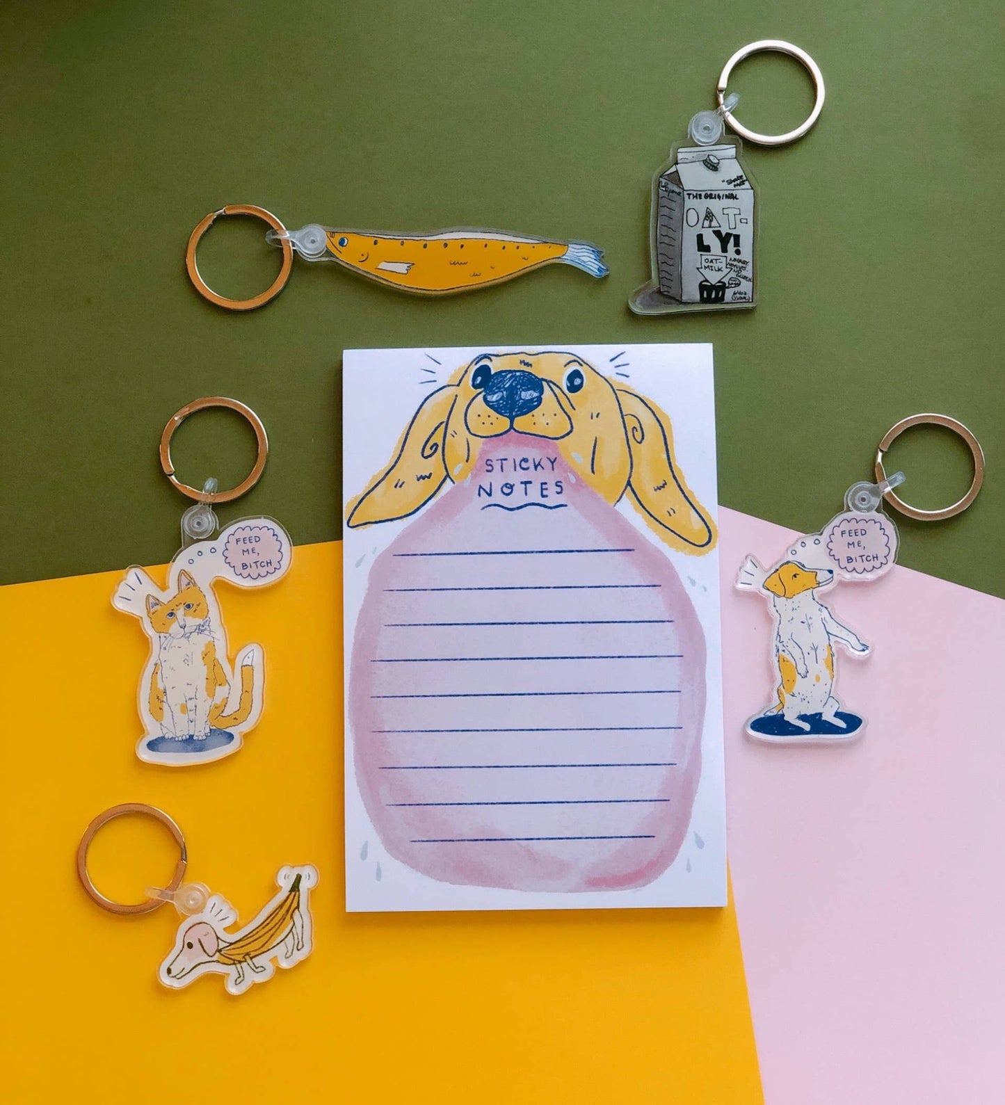 Sticky Notes Cute Dog Tongue Notepad