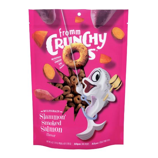 Fromm Crunchy O's Slammon' Smoked Salmon Dog Treats - 6 oz