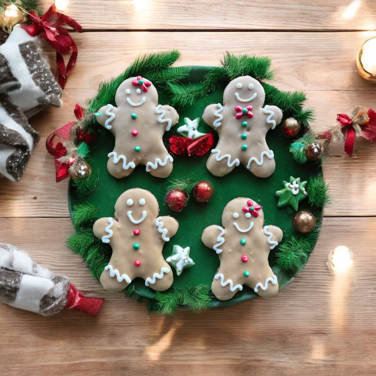 Gingerbread Men Holiday dog treats