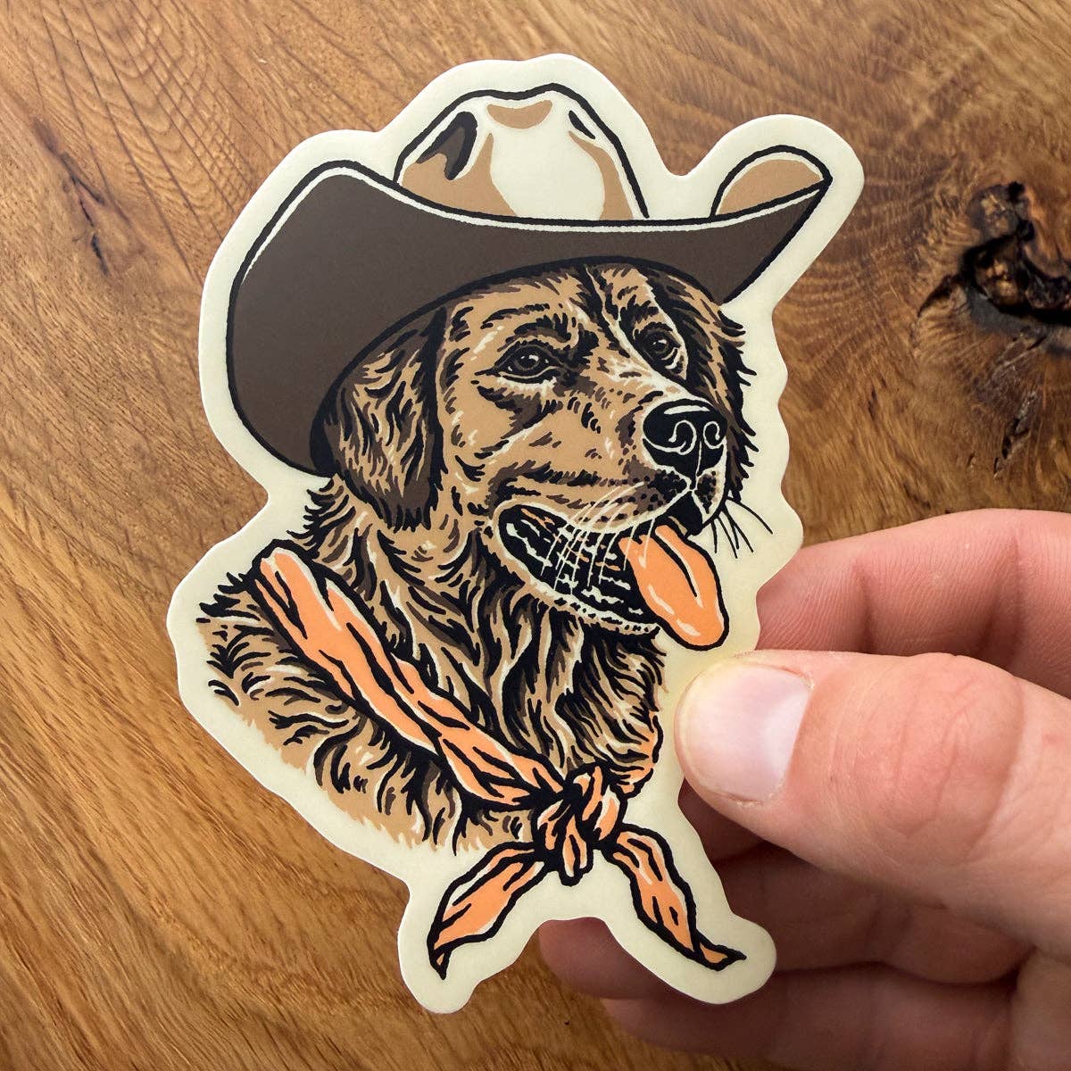 Golden Cowdog Sticker