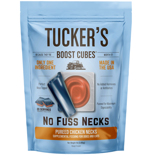 Tucker's Frozen Boost Cubes Chicken Necks 1lb