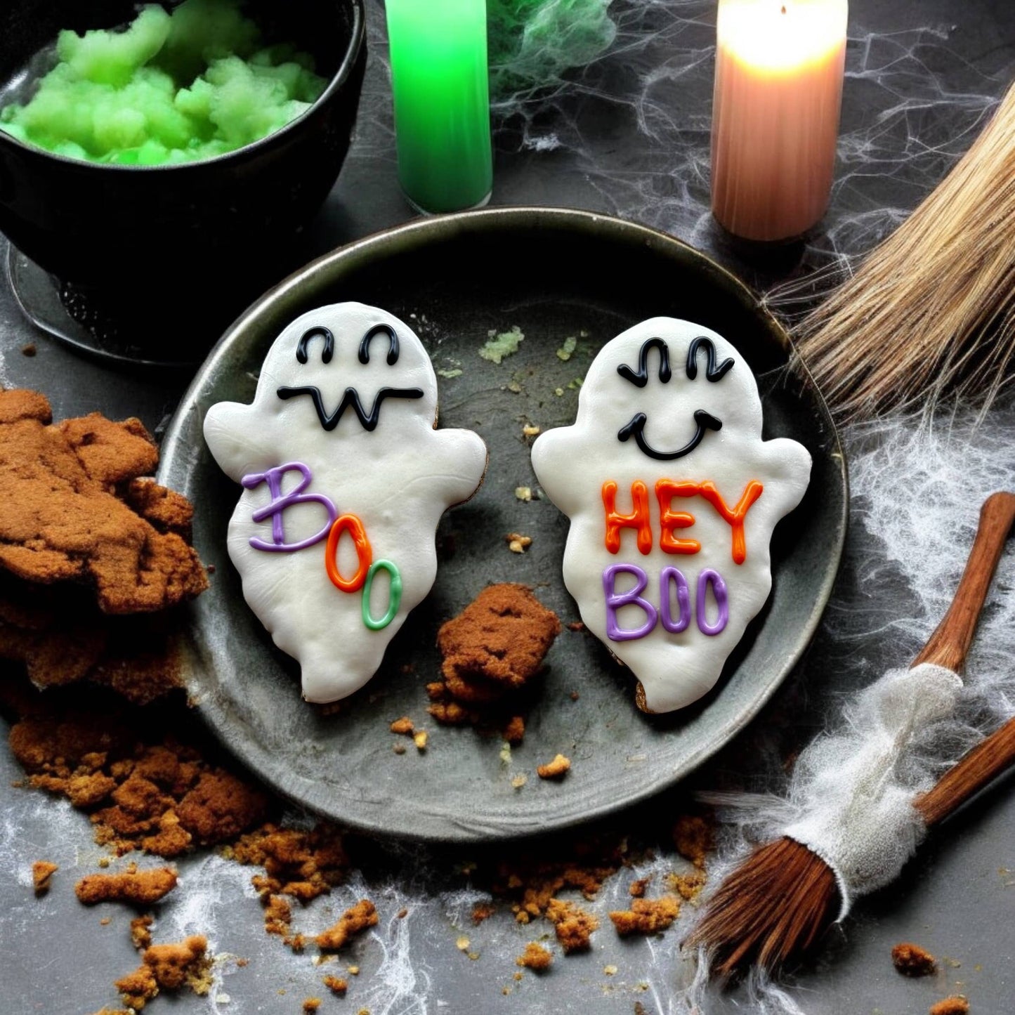 BOO Ghosts Halloween dog treats