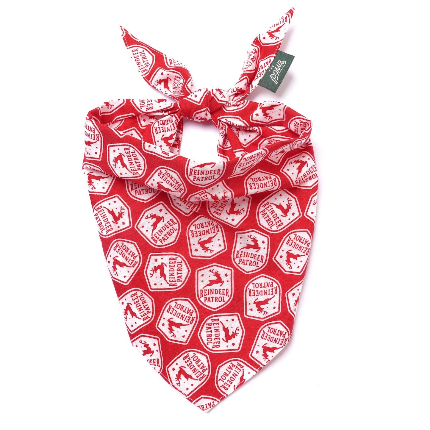 Reindeer Patrol Dog Bandana