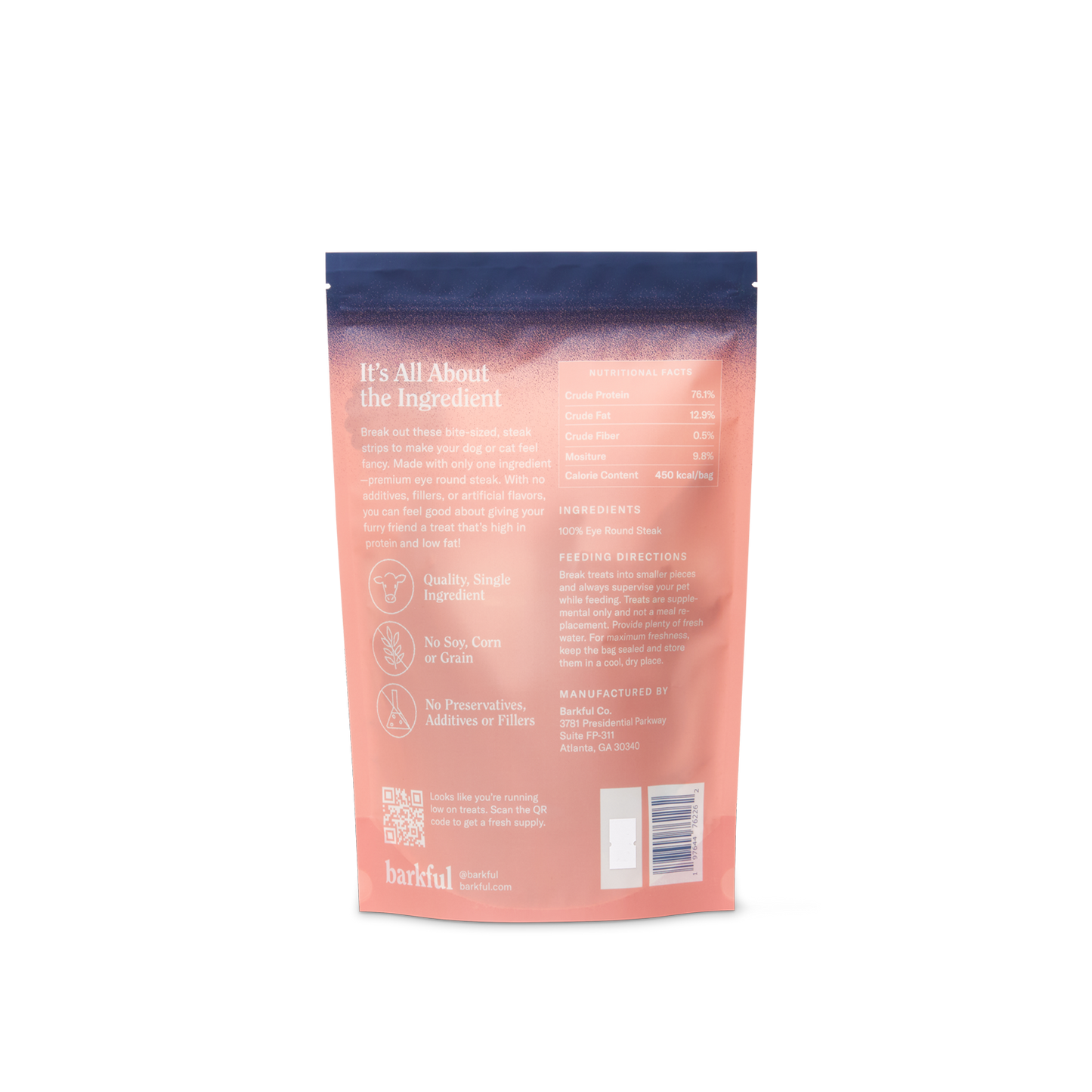 Steak Strips Dehydrated 4 oz