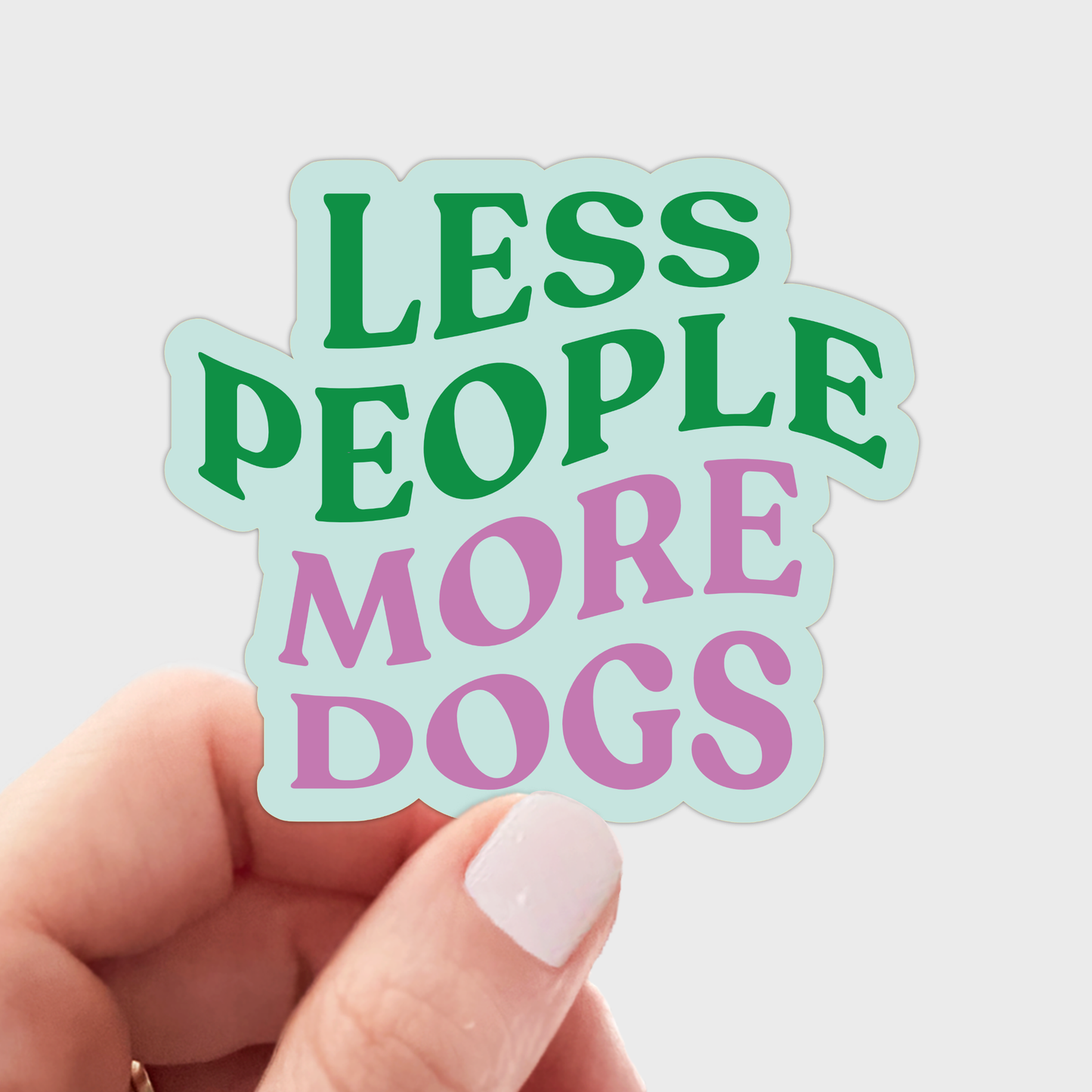 Less People Sticker