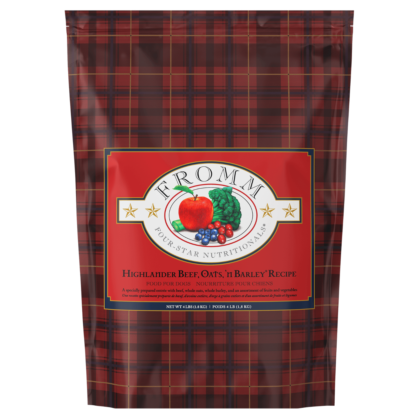 Fromm Four-Star Nutritionals Highlander Beef, Oats, 'n Barley Recipe Dry Dog Food