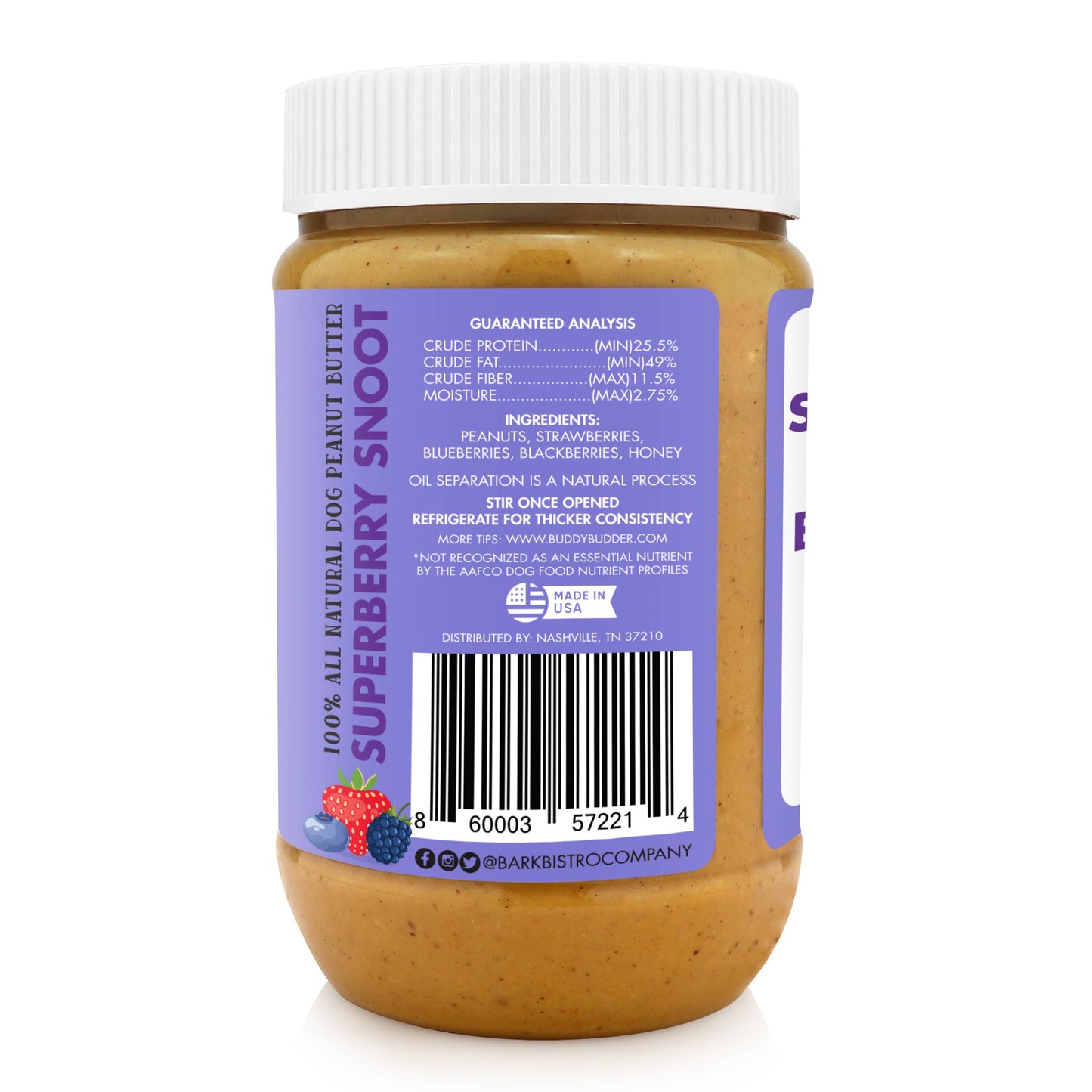 Buddy Butter 17oz Jar Superberry
