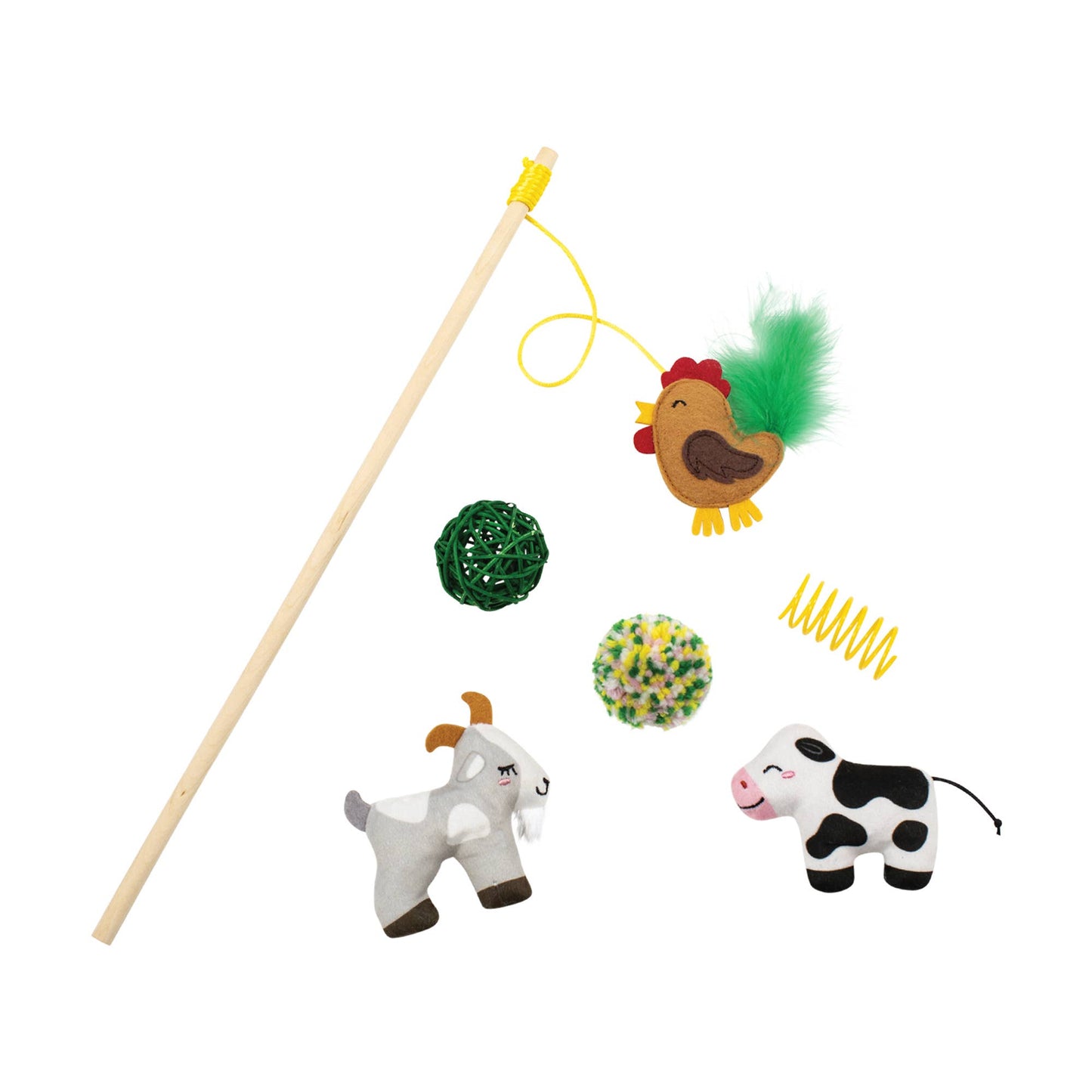 PASTURE PALS 6PC CAT TOY SET
