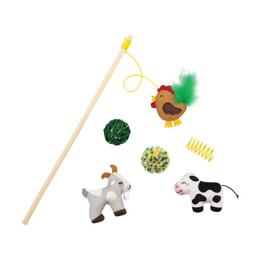 PASTURE PALS 6PC CAT TOY SET
